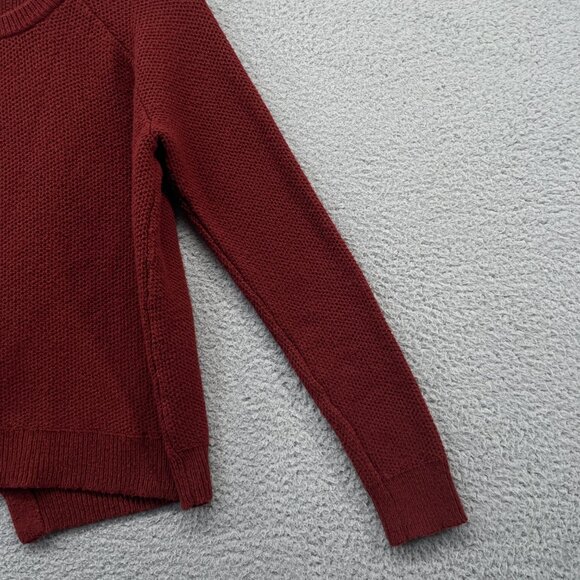 Madewell Province Cross-Back Pullover Sweater Red Burnished Mahogany Small - Picture 8 of 10